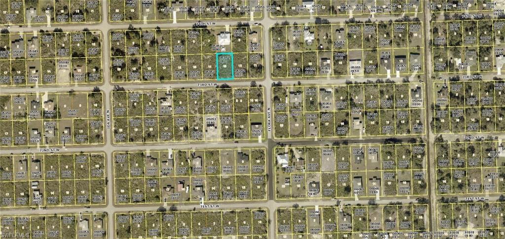 Map / location with property parcel outlined