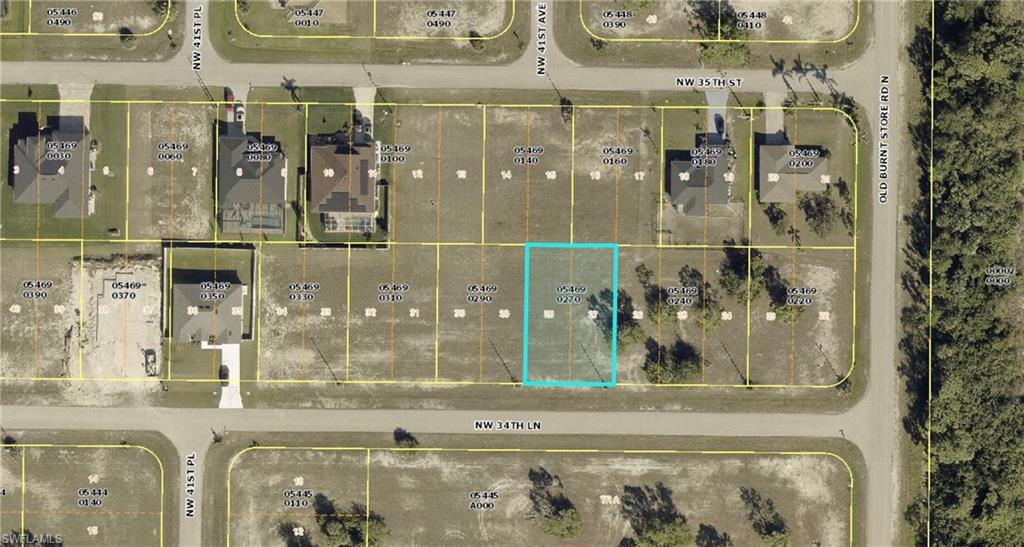 Aerial view of property's location
