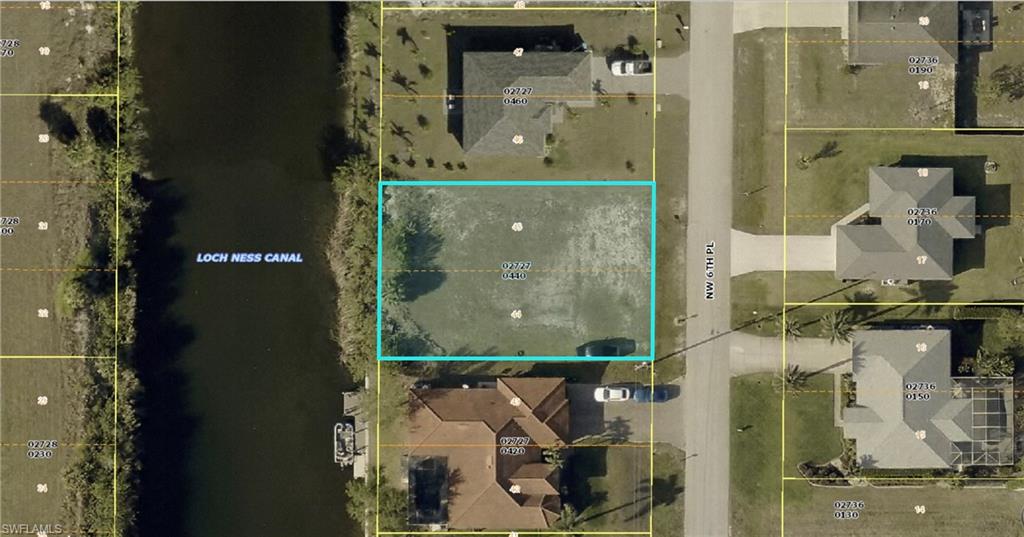 Aerial map of property and surrounding area