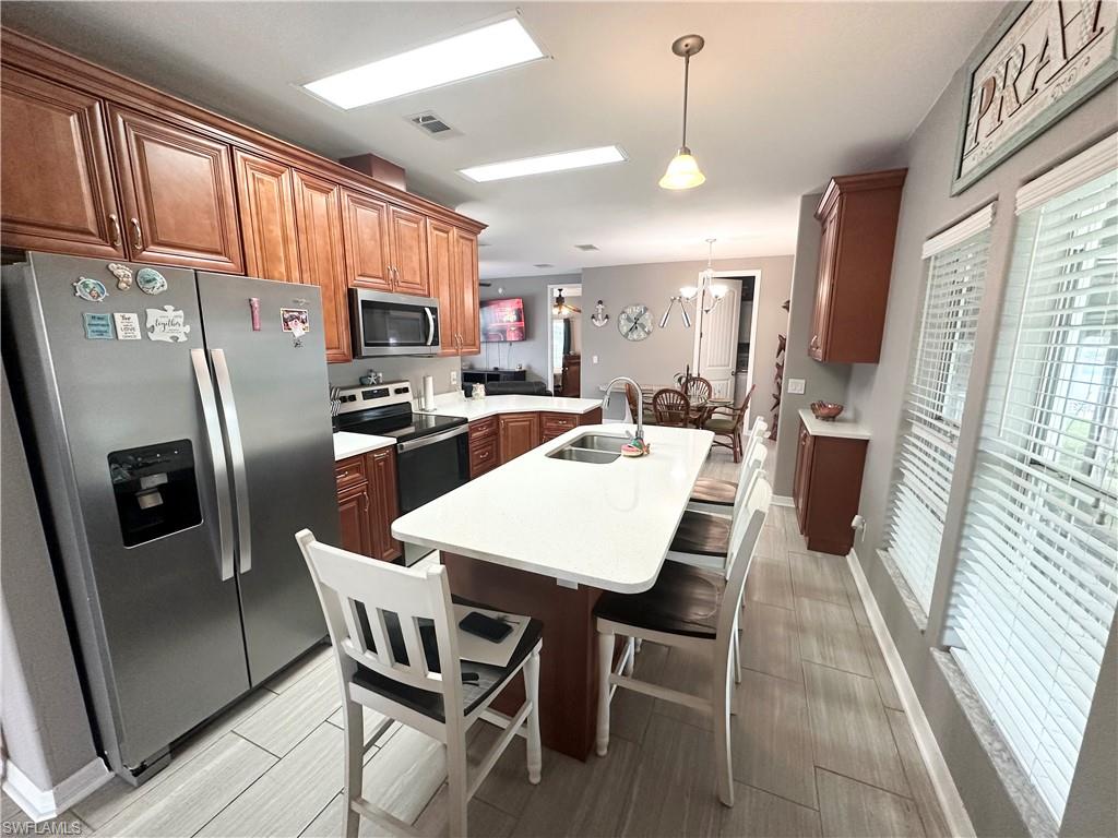 Kitchen looking toward rear of home