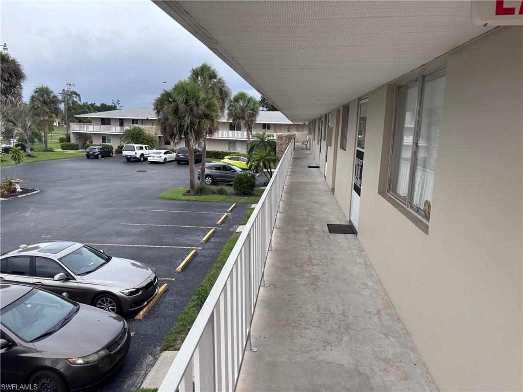 View of uncovered parking lot