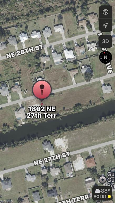 Aerial map of property and surrounding area