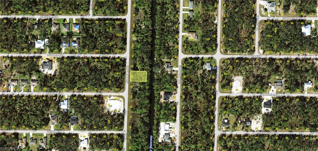 Map / location featuring property parcel outlined