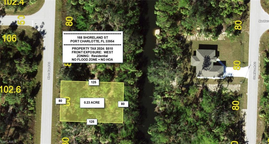 Map / location featuring property parcel outlined