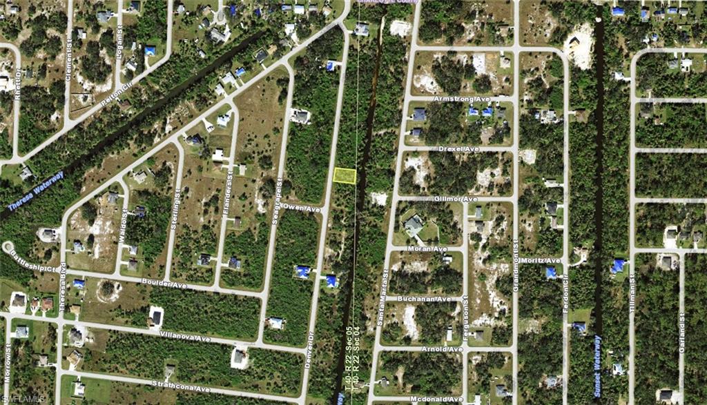 Aerial overview of property's location