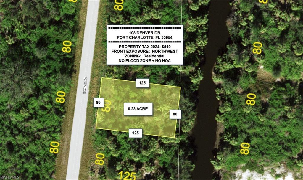Map / location featuring property boundaries highlighted