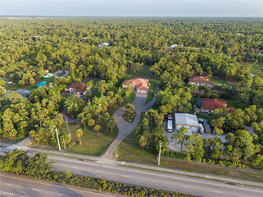 View of property location with a forest