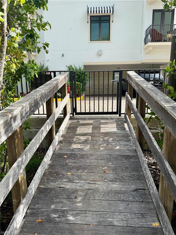 View of dock entrance