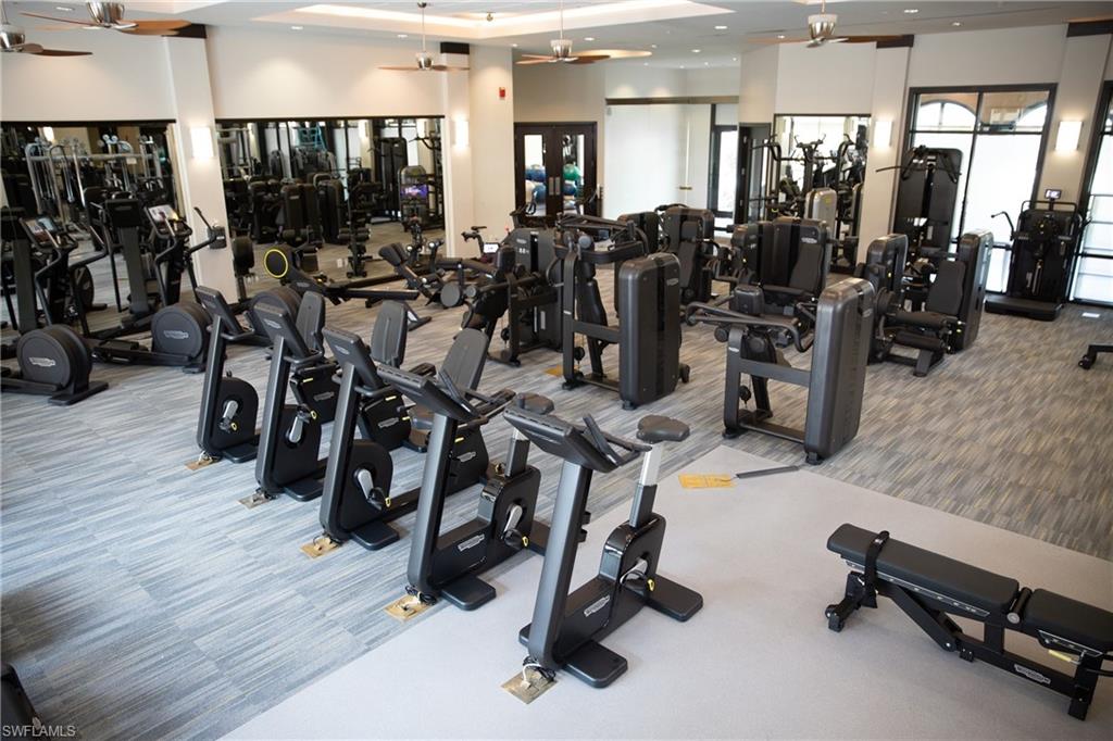 Cutting edge fitness center at The Naples Bay Club
