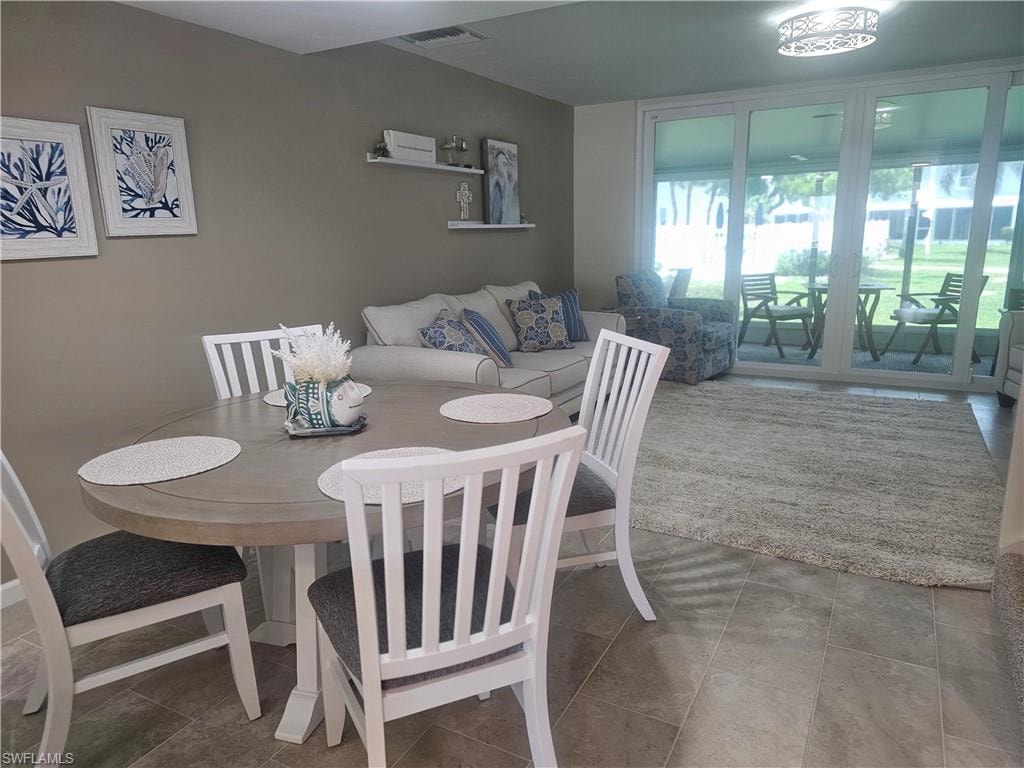 View of dining room