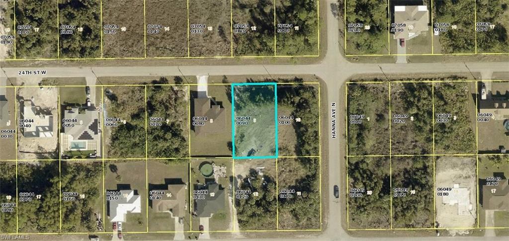 Aerial view of property's location