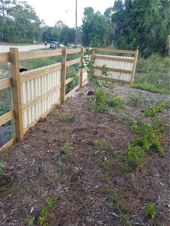 View of front fence