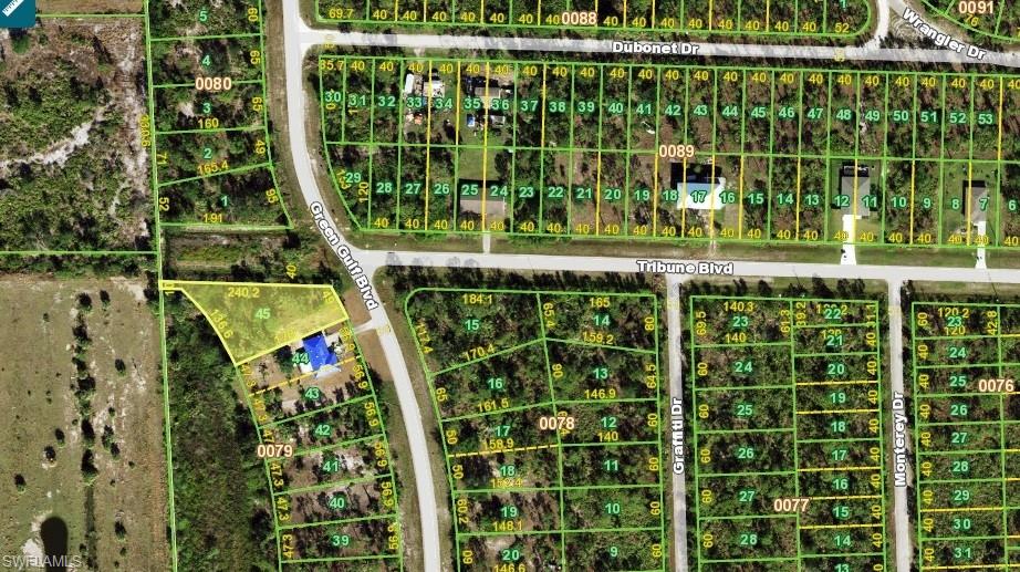 Map of property location with property boundaries highlighted