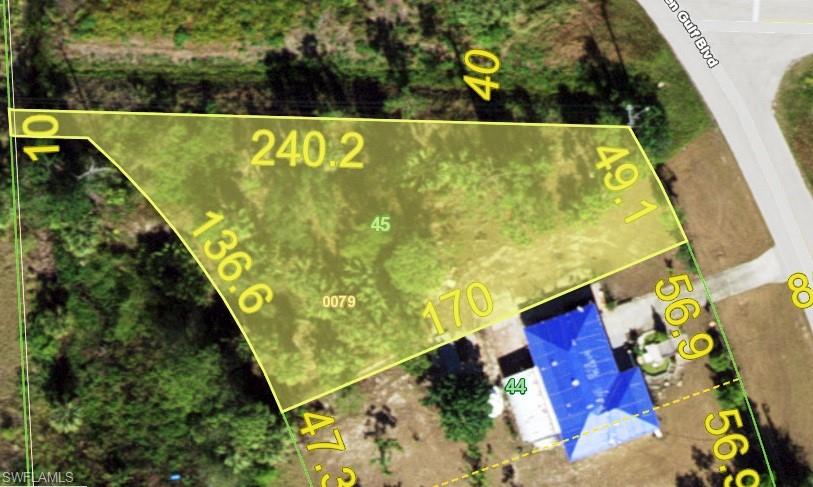 Map of property location with property boundaries highlighted