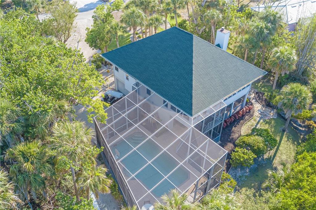 View from above of property- NEWER roof and NEW landscaping