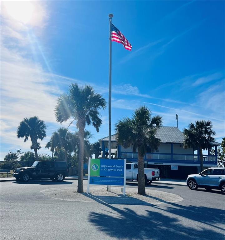 Exterior view of a parking lot