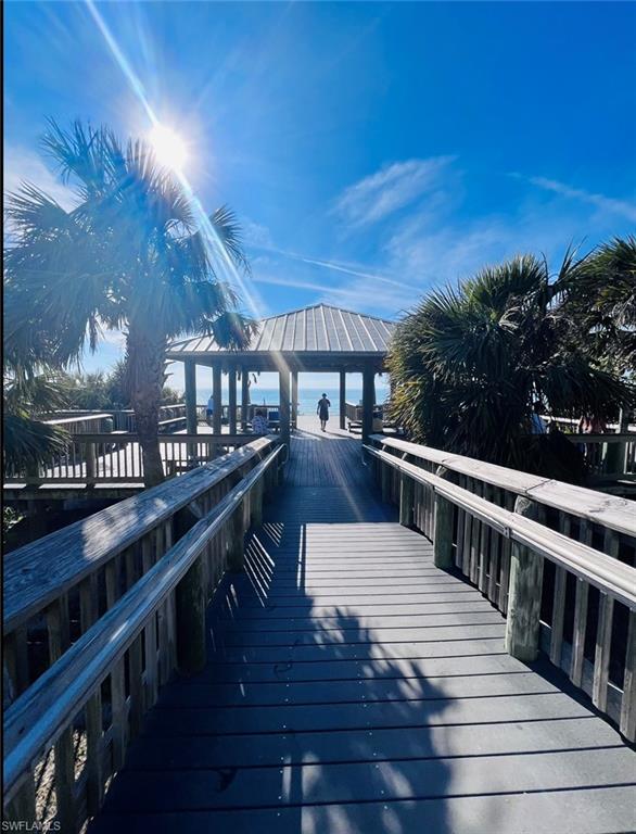 Dock with a gazebo