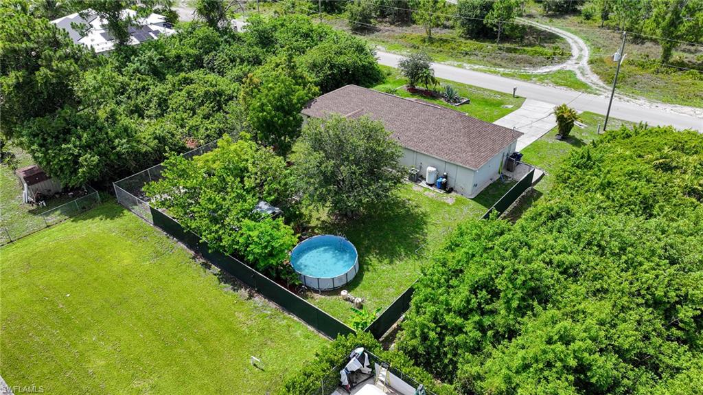 View from above of property