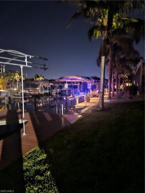 View of dock area