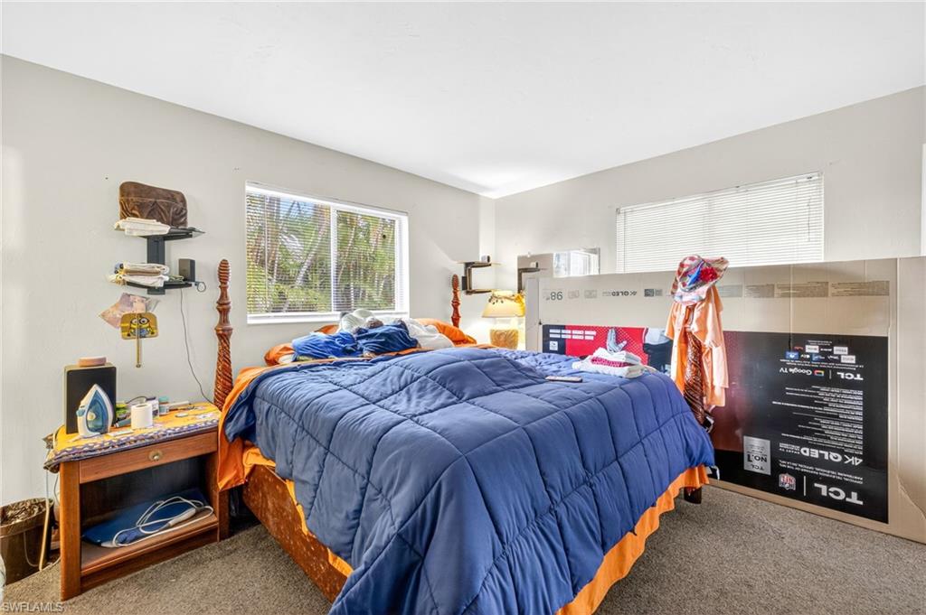 Bedroom featuring carpet floors