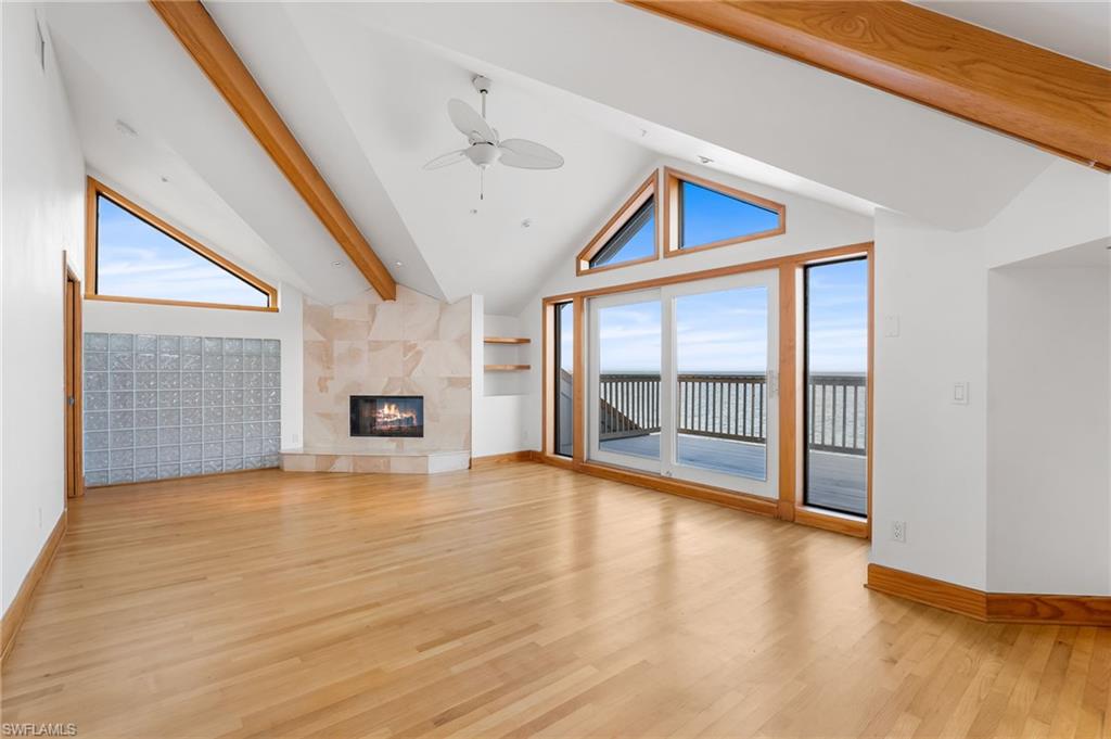 Bedroom featuring a ceiling fan and light wood-style floors
