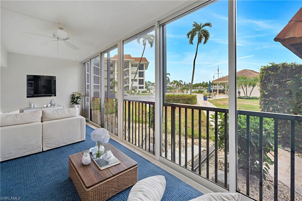 Virtually staged to show furniture options- Florida room