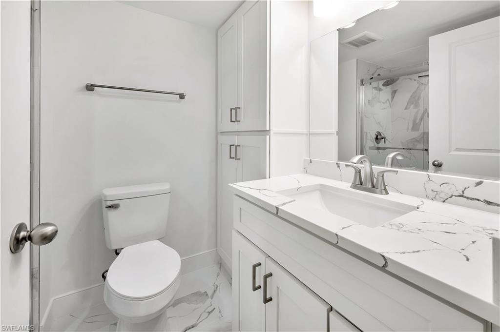 Linen closet & full rain head shower