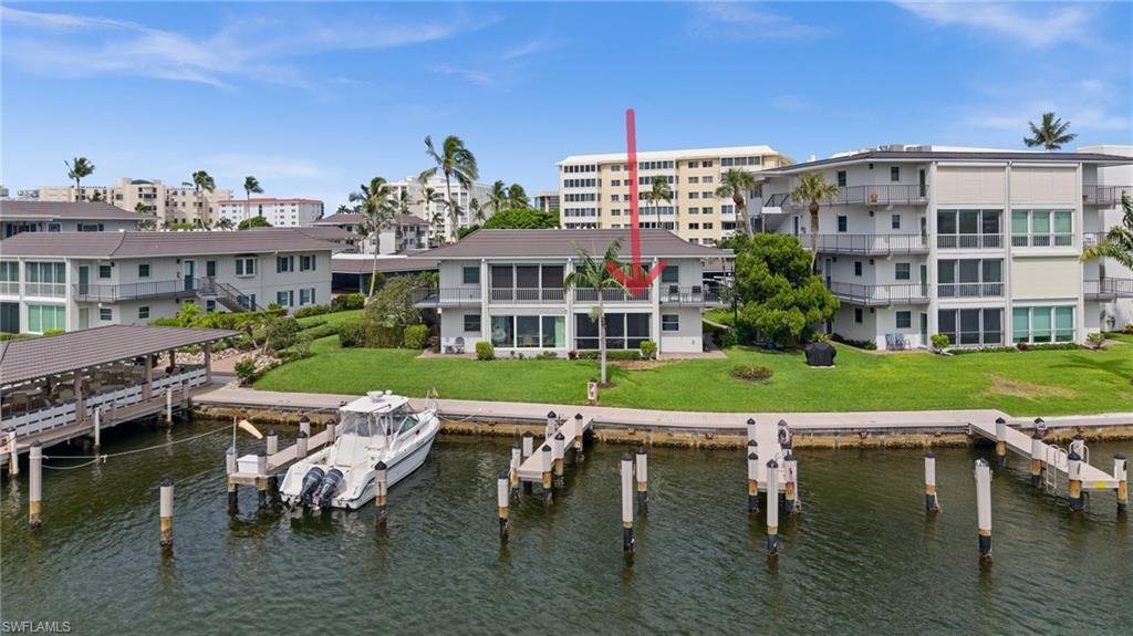 Boat dock available for lease right in front of Unit.