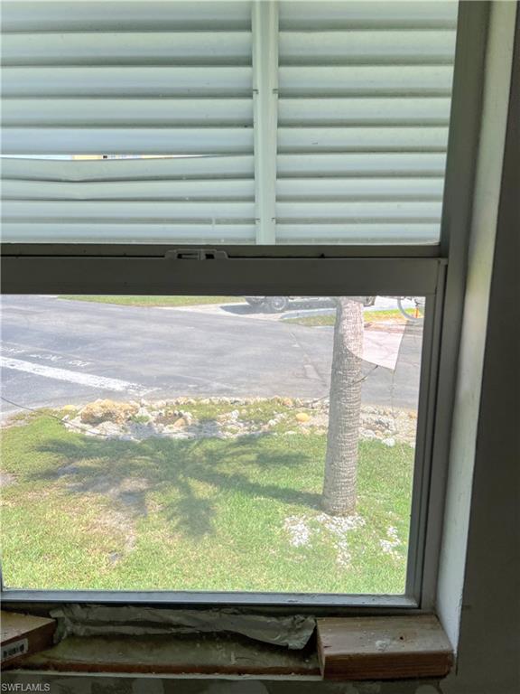 Broken window in Primary bedroom