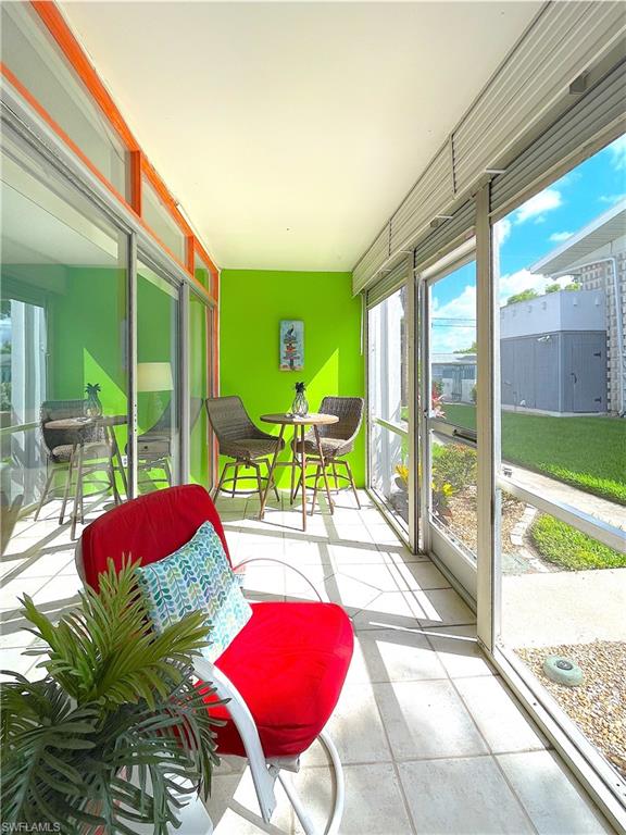 View of sunroom