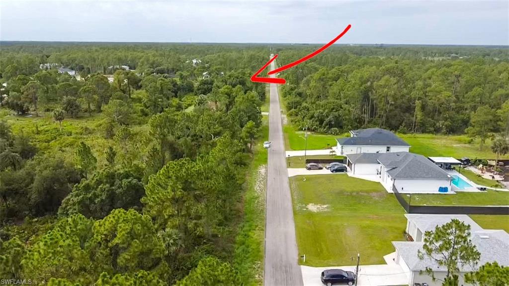 Drone / aerial view of a heavily wooded area