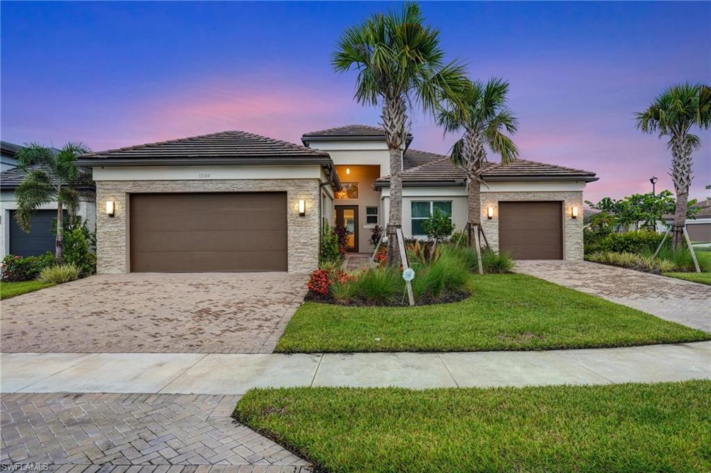 Impressive stone front elevation, warm and inviting.