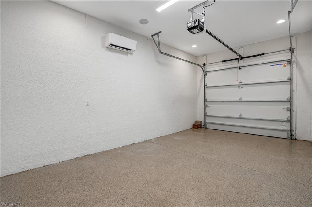 Extended length, air-conditioned single garage