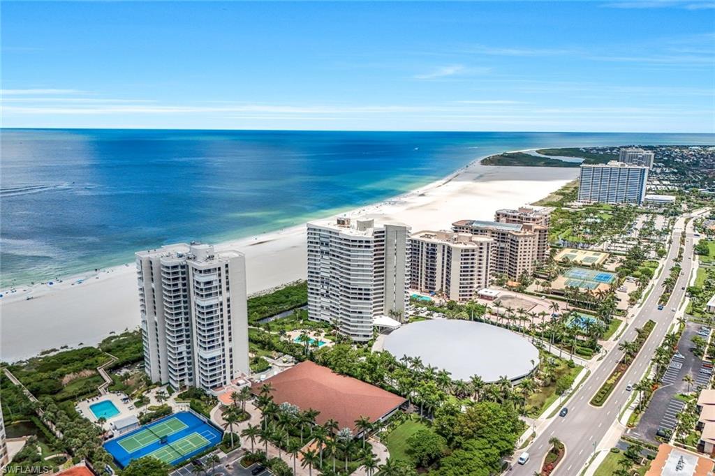 View of urban area featuring unending shoreline