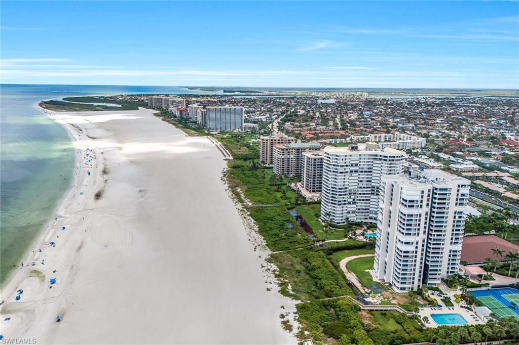 View of urban area featuring extended coastline