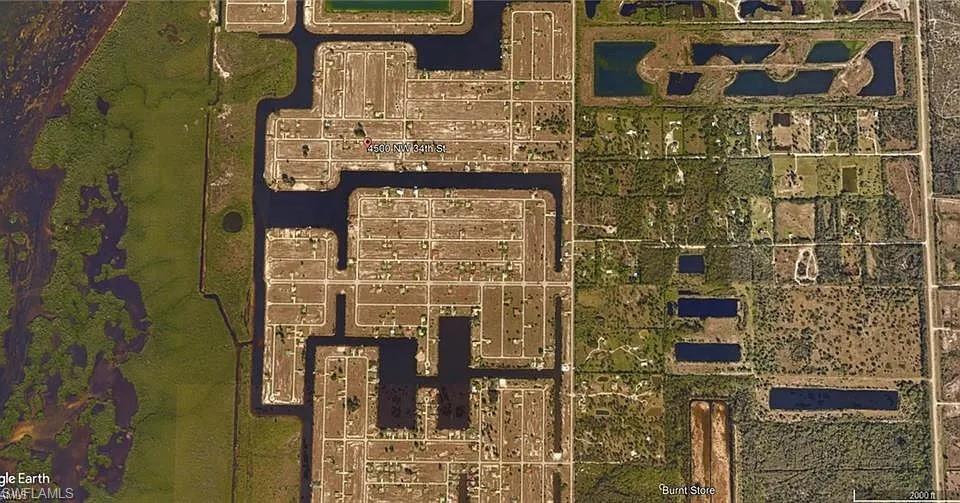 Aerial view of property's location