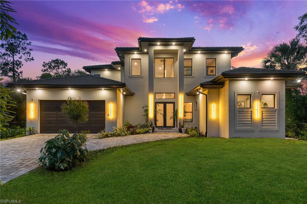 Beautiful photo of exterior of home at sunset