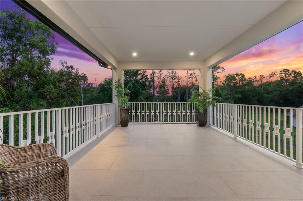 Balcony off media room