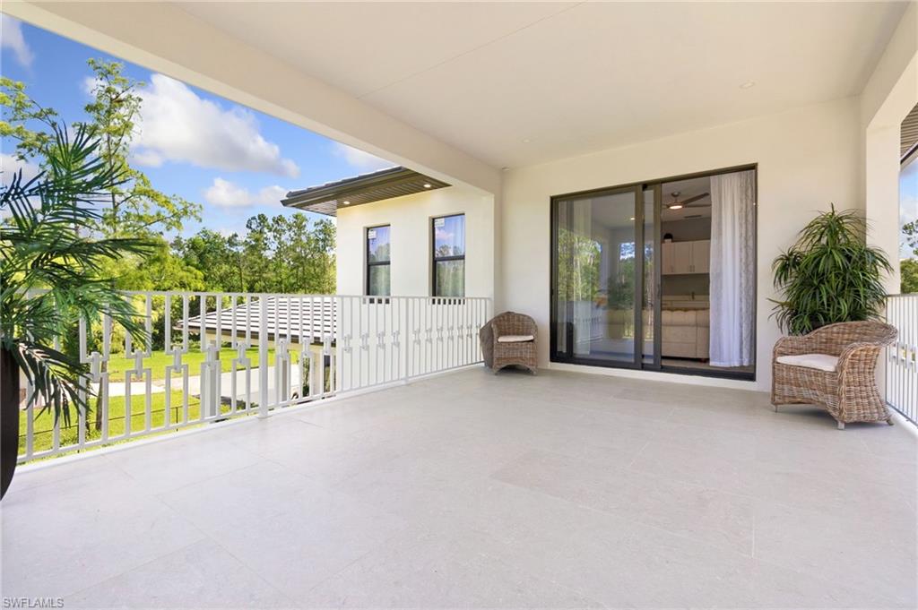 Balcony off media room