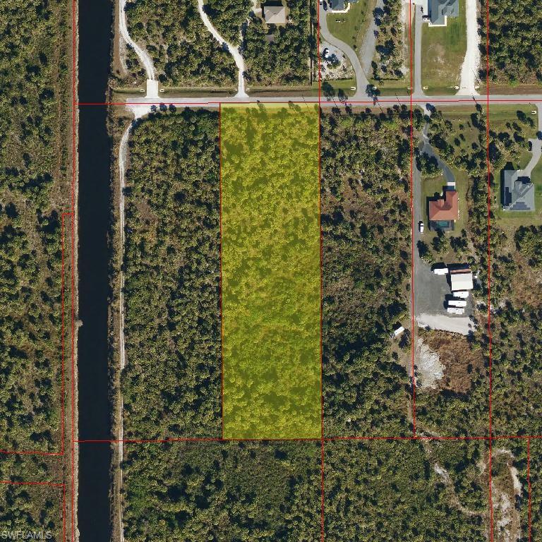 Map / location with property parcel outlined
