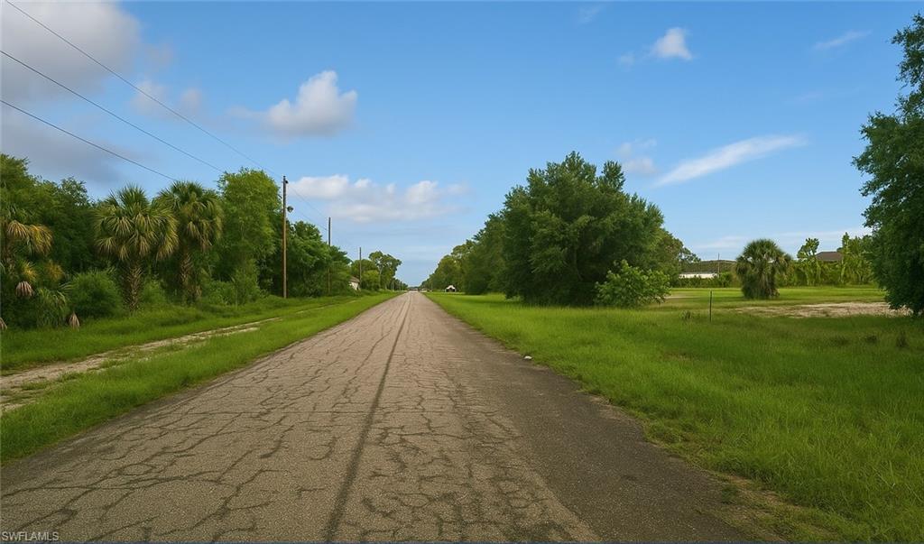 View of asphalt street