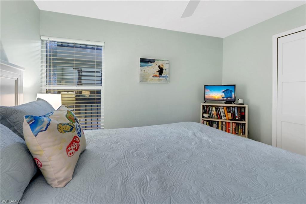 Bedroom featuring a ceiling fan