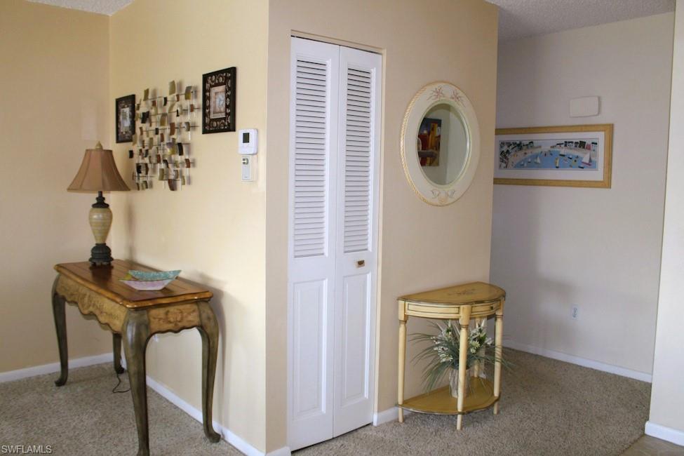 Hall with carpet floors