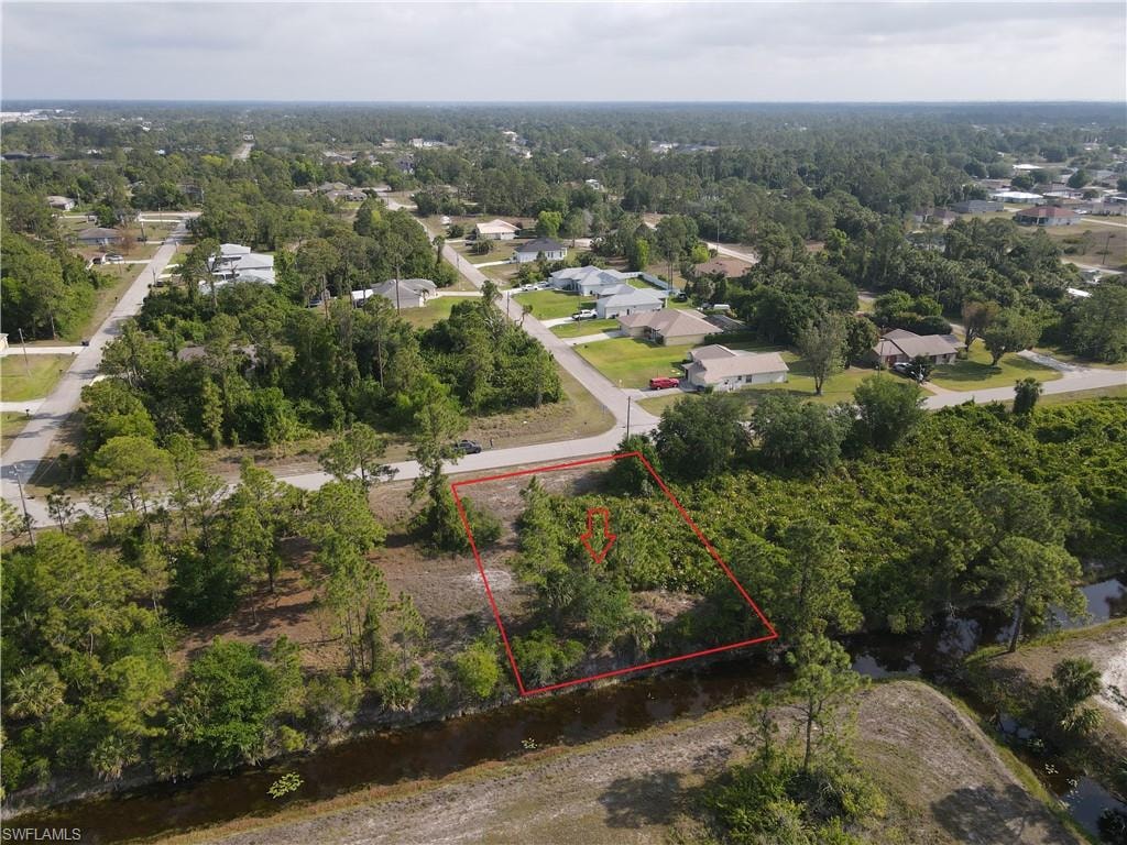 Aerial view of property and surrounding area