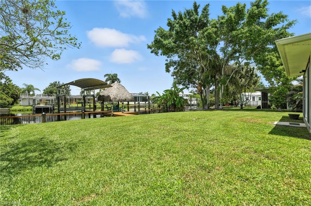 View of grassy yard