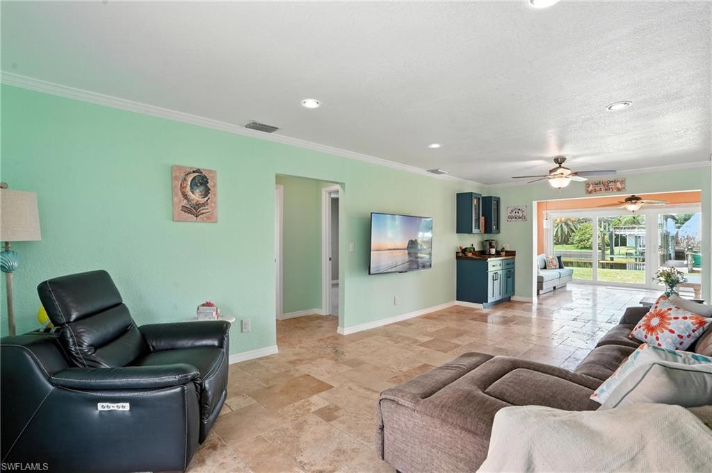 New Ceramic Tile Floors and Crown Molding