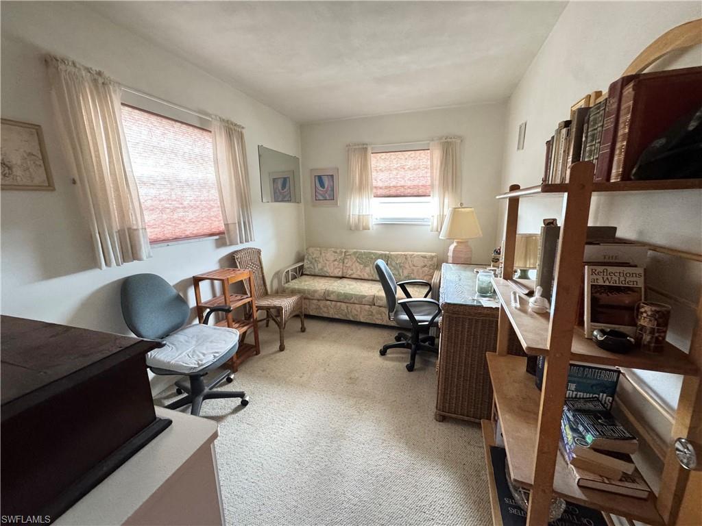 View of carpeted office space