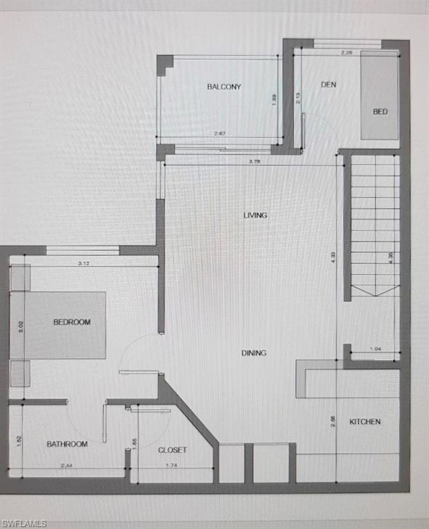View of floor plan / room layout