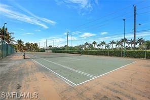 View of tennis court