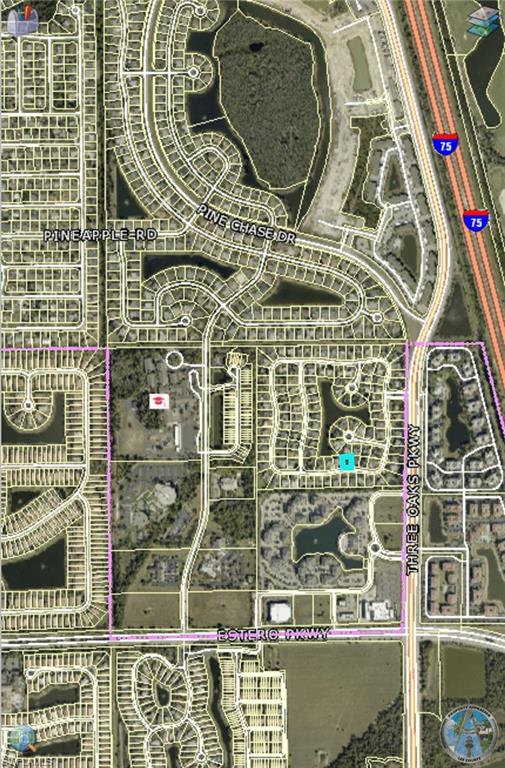 Map / location with property boundaries highlighted